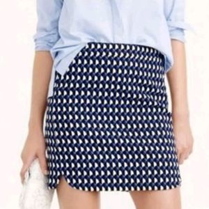 NEW J.Crew 'Jet Set' Geo Print Mini Skirt